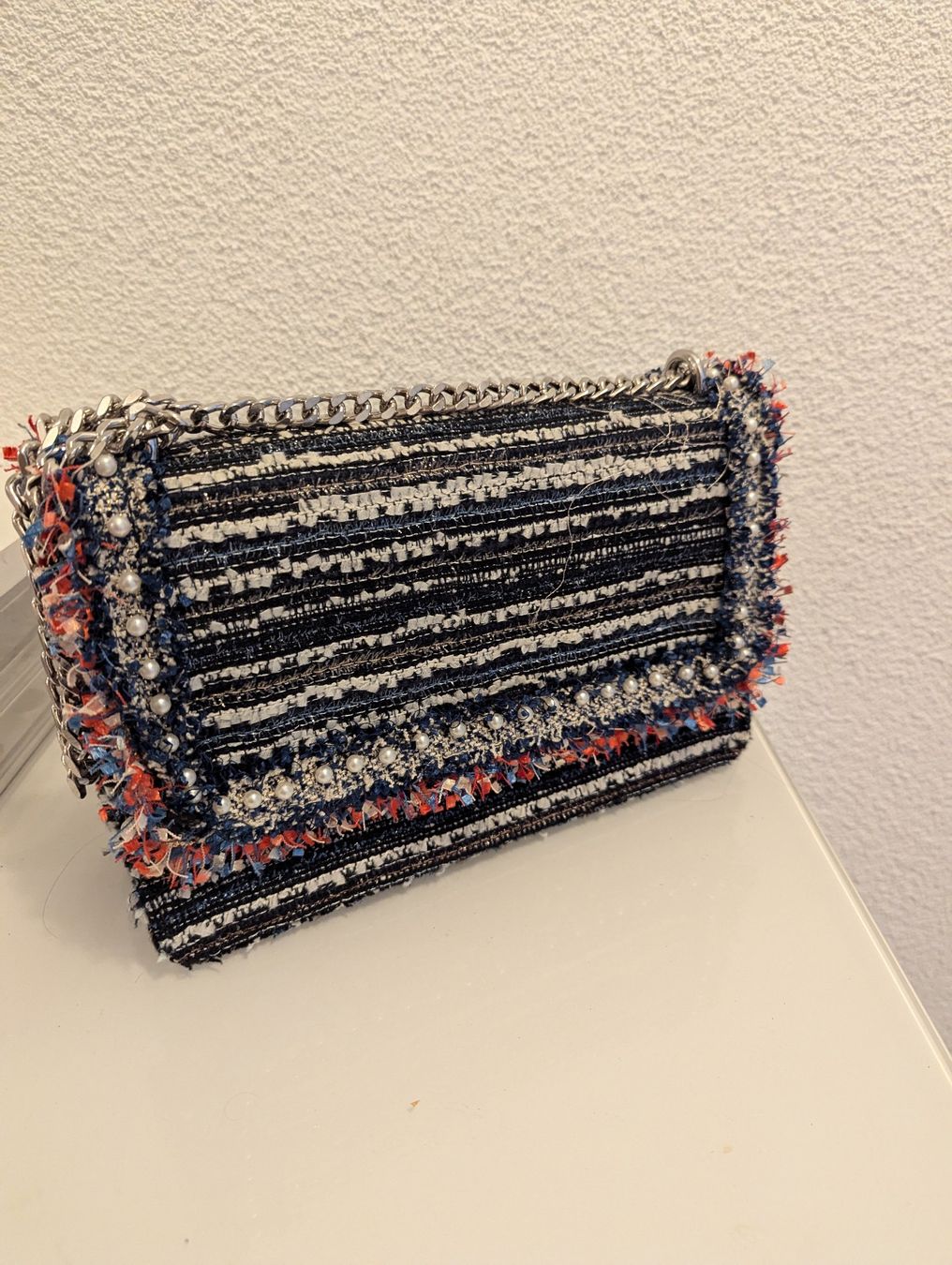 Zara Taschen für Damen: ZARA Tasche Tweed / Bouclé – Gebraucht aus Wollerau von skyfall007