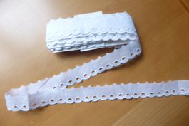 Alte St. Galler Spitzen weiss - Preis für 4 Meter