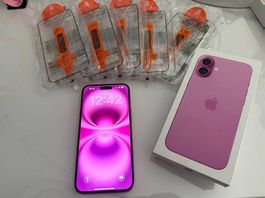 iPhone 16 Plus 128 GB  Pink, mit Gewährleistung bis 03/2027