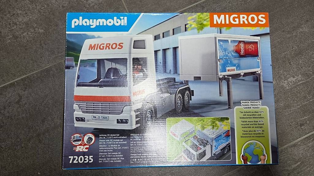 Giocattoli: Migros Playmobil Lastwagen – Usato da Reichenbach i. K. venduto da PfipfPfupf 1