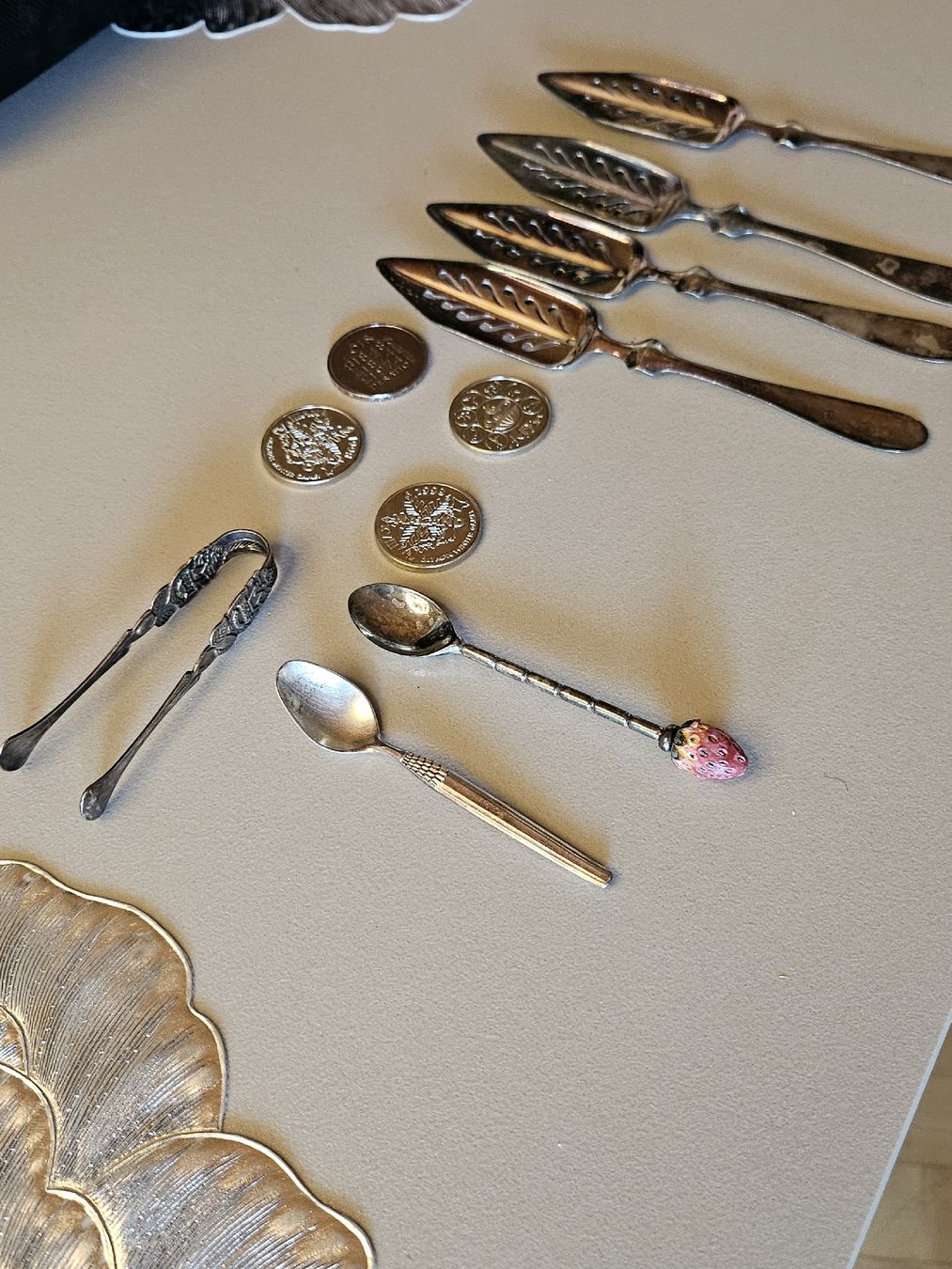 Set di posate: Über 180 Gramm Besteck und Münzen, Silber oder versilbert  – Usato da St. Gallen venduto da Cocos_Ricardo 3
