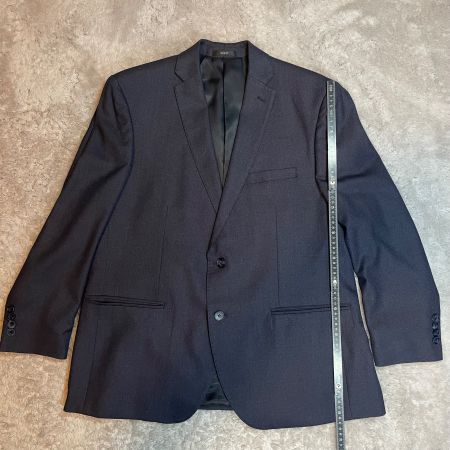 Linea Sartoriale Napoli Herrenanzug Dunkelblau 100% Wolle