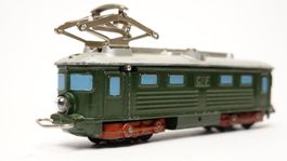 e6 Wesa Tram grün mit Pantograf / Wechselstrom
