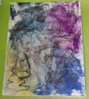 Gemälde " Mischtechnik" handmade 80×100
