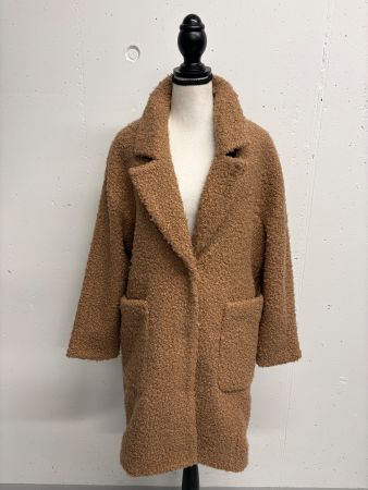 Esprit Mantel Teddyfell braun Grösse S Kurzmantel