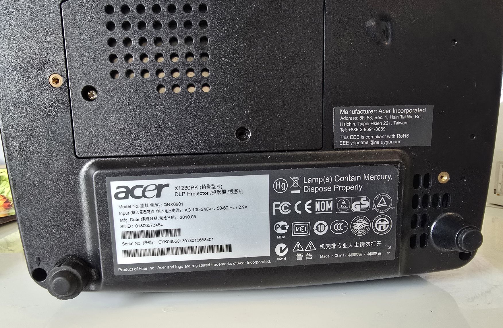Acer Proiettori: Acer Beamer x1230PK – Usato da Dübendorf venduto da Christina125 3