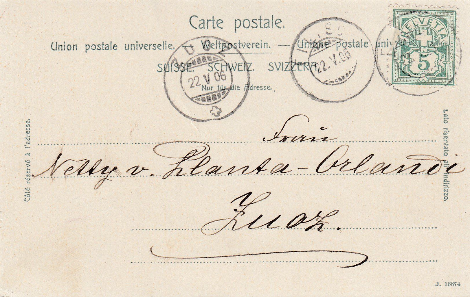Ansichtskarten: 19*06 farbige Ansichtskarte von Churwalden – Gebraucht aus Rheinfelden von ricci62 1