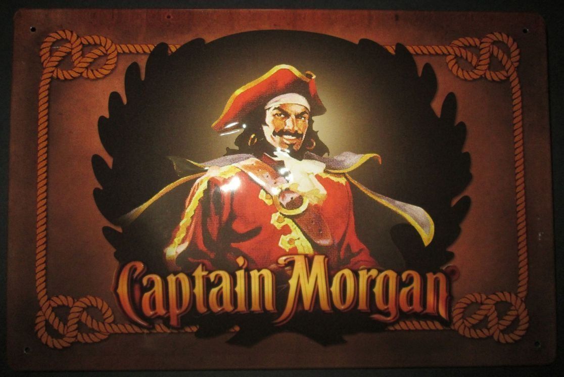 Insegne: Captain Morgan Schild 20x30cm – Nuovo e nell'imballaggio originale da Schiers venduto da Topflash74