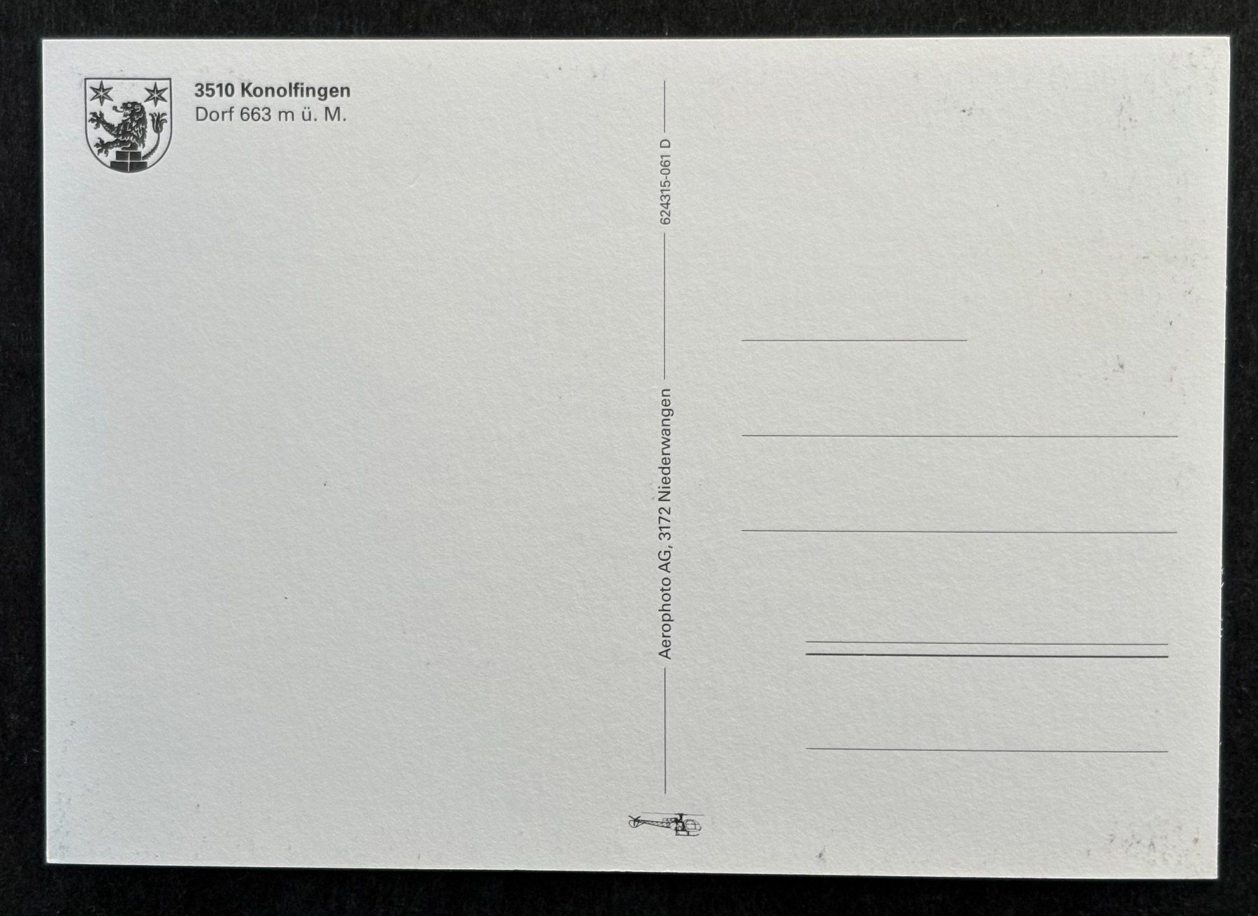 Cartoline postali: ANSICHTSKARTE KONOLFINGEN BE – Usato da Ostermundigen venduto da crazy-horse-1840 1