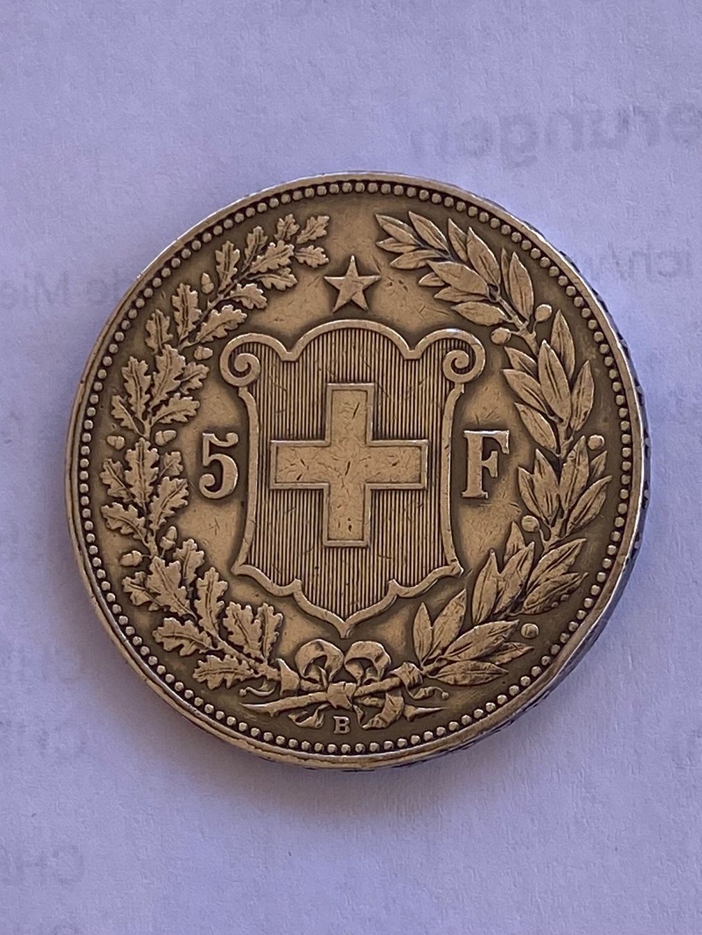 Toutes les monnaies: Fünflieber 1916 Siber – D'occasion à Selzach par Luchs1969 1