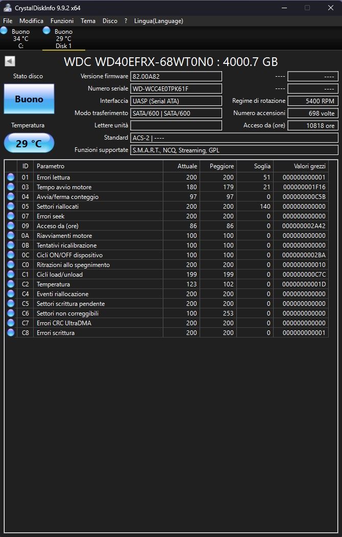 Western Digital Disques durs: HDD WD Red 4TB #4 – D'occasion à Tesserete par aughi 1