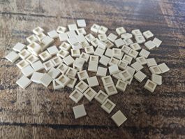 lego 3070 lot de 100 pièces Tan Tile 1 x 1
