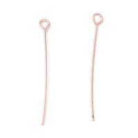 10 Kettelstifte Messing rose-gold 30mm