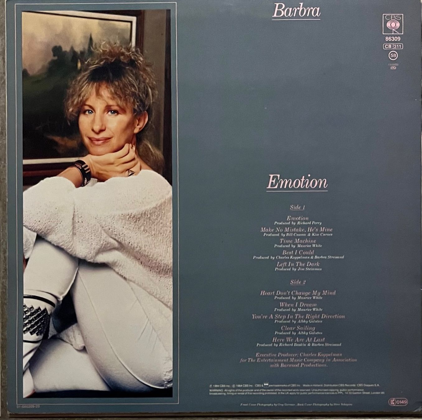 Dischi in vinile: BARBRA STREISAND - EMOTION - 33 Tours – Usato da Bussigny venduto da vinyl-pas-cher 1