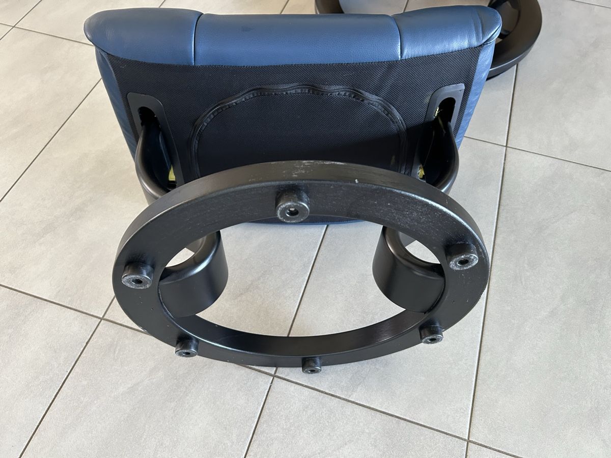 Stressless Sessel: Stressless Sessel mit Hocker Leder dunkelblau gebraucht – Gebraucht aus Lanzenhäusern von vic63 6