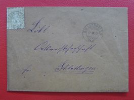 1879: 2Rp. (Nr.37) auf Brief von DIESSENHOFEN TG