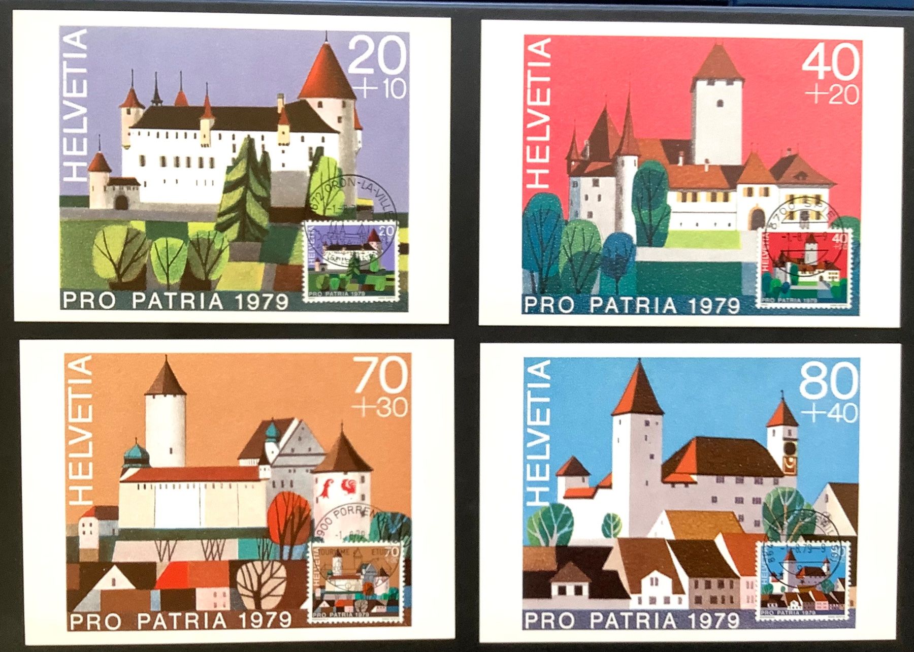 Tutti i francobolli: 1979 -  Schweiz - Pro Patria Maximumkarten Satz – Nuovo (secondo la descrizione) da Liestal venduto da Pep3