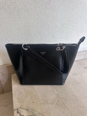 Sac à mains Guess noir croco - Comme neuf