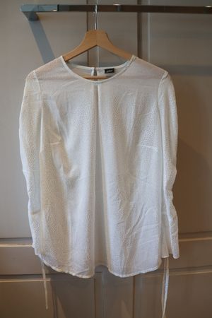 Weisse s.Oliver Bluse mit Glitzerpunkten