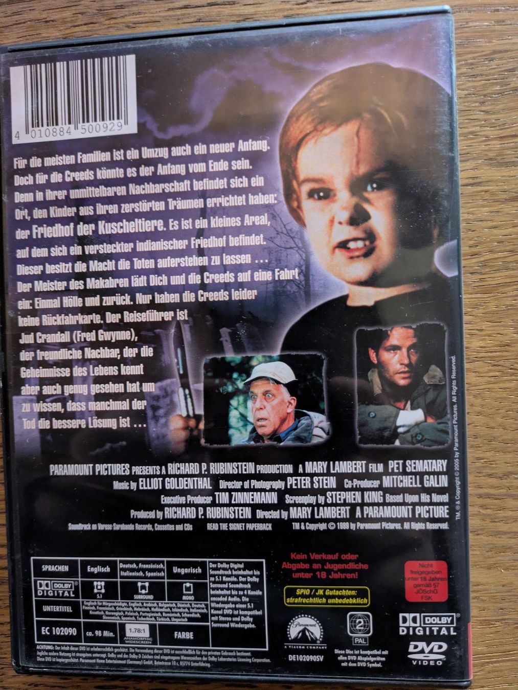Alle DVDs: Stephen King's - Friedhof der Kuscheltiere (DVD) – Gebraucht aus Männedorf von Pacer19 1
