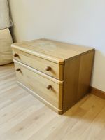 Kommode 2 Schubladen Holz Nachttisch abgenutzt