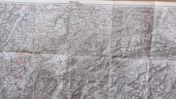 Cartine & Atlanti: BULLE 1929 Carte topographique Suisse – Usato da Krattigen venduto da markus63 3