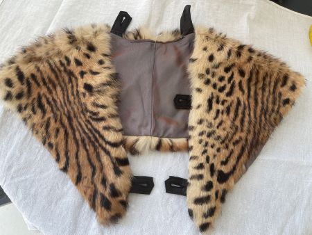 Echter Pelz Kragen Leo Muster Vintage guter Zustand