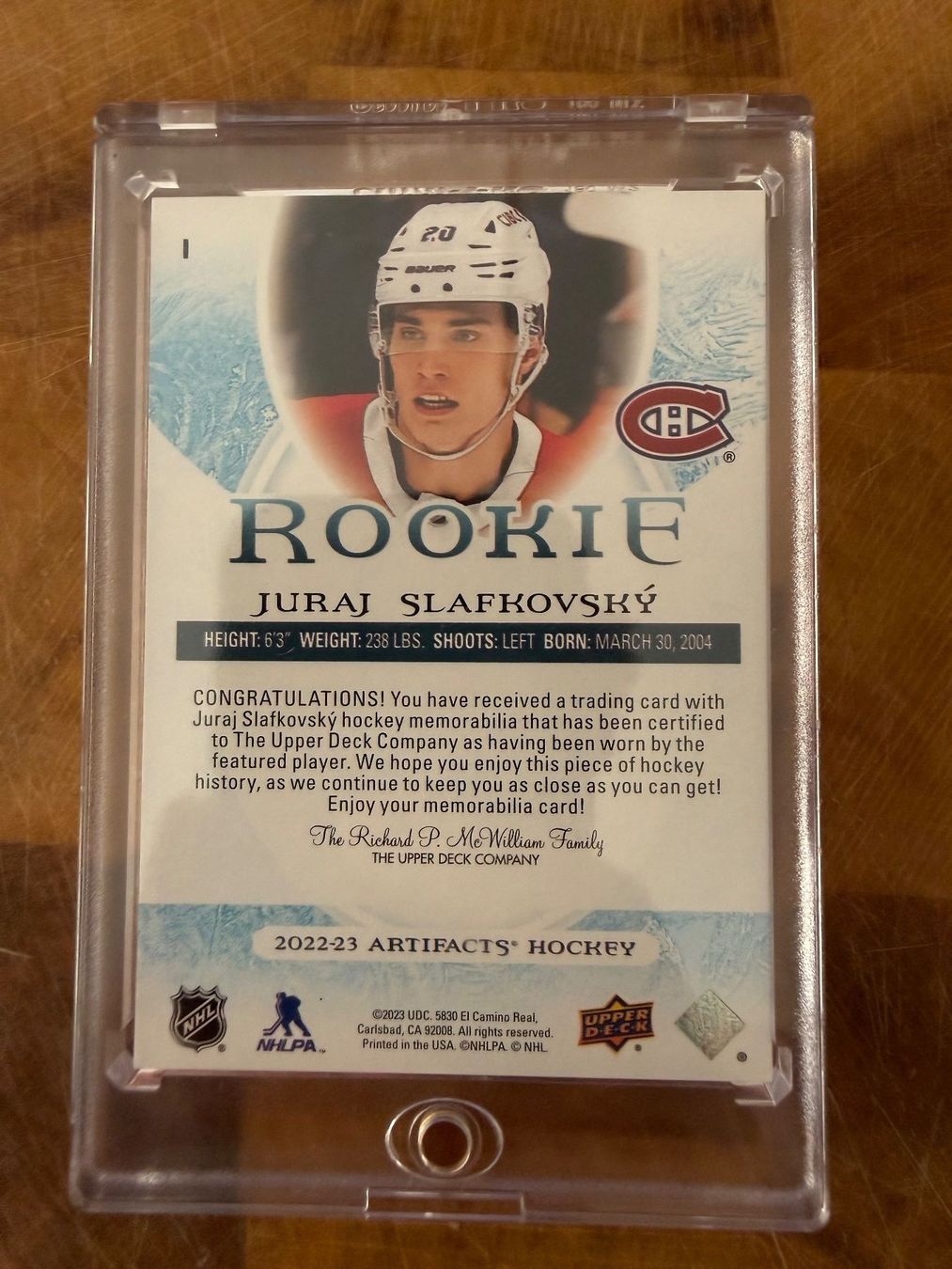 NHL Carte collezionabili: 2022-23 Artifacts Juraj Slafkovsky Emerald Dual Patch 06/99 – Nuovo (secondo la descrizione) da Réchy venduto da santiwwrld_514 2