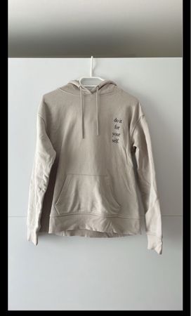 Kapuzenpullover Beige in Grösse M 