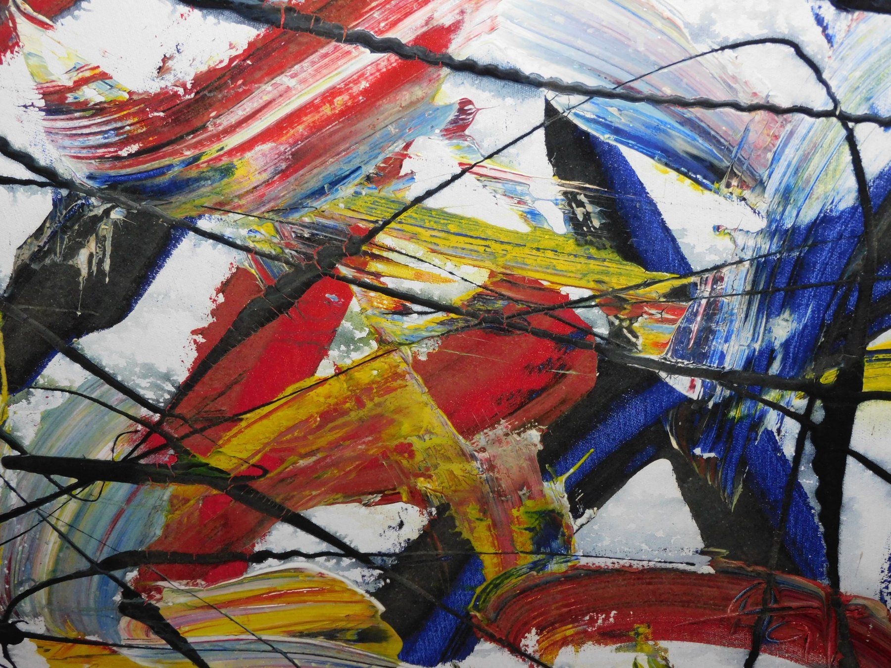 Dipinti: Kunst Gemälde abstracktes Gemälde AD Monogram – Usato da Sursee venduto da 76 1