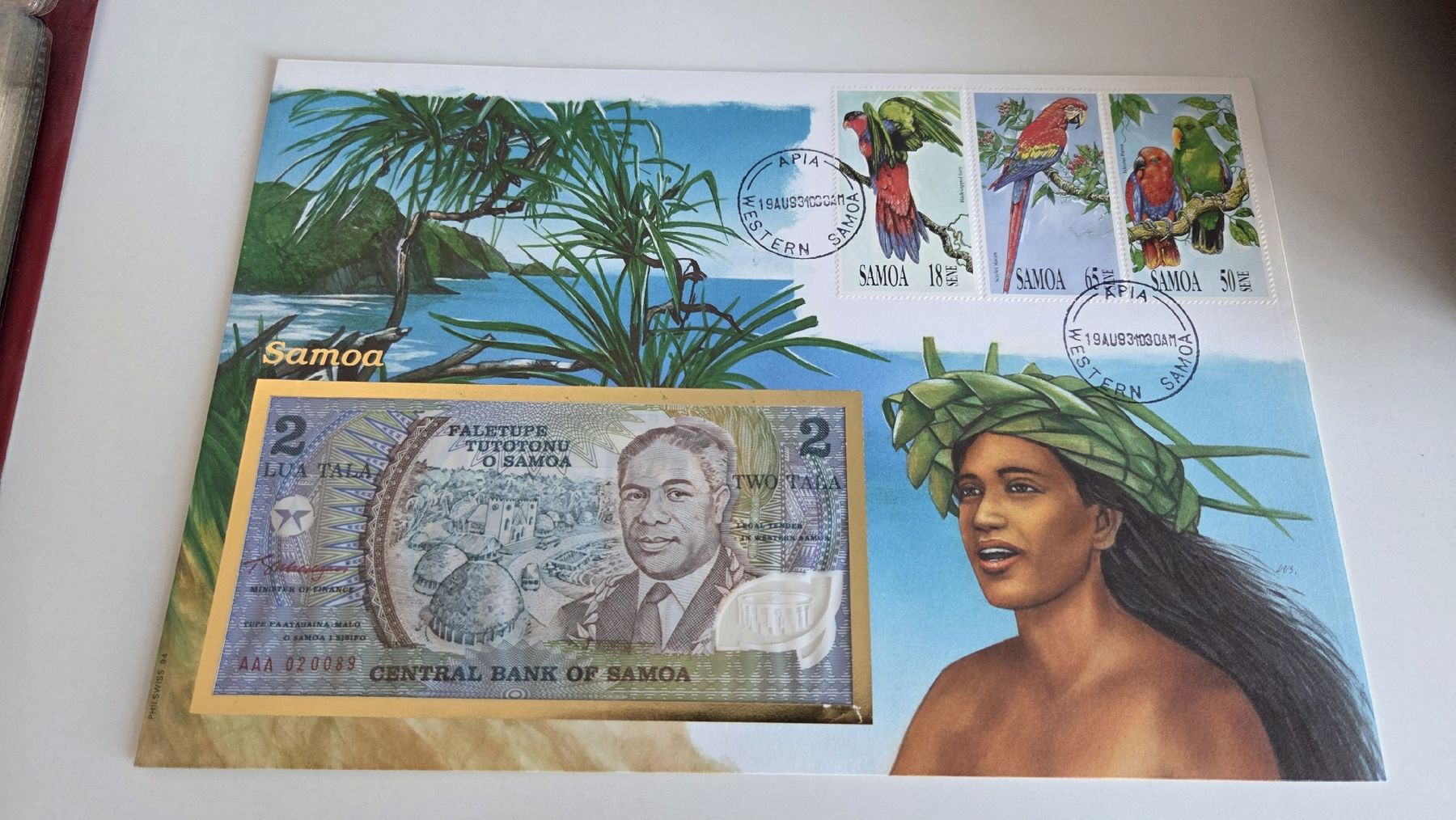 Banknoten: 1985 Banknotenbrief Samoa – Gebraucht aus Arni AG von Moth68