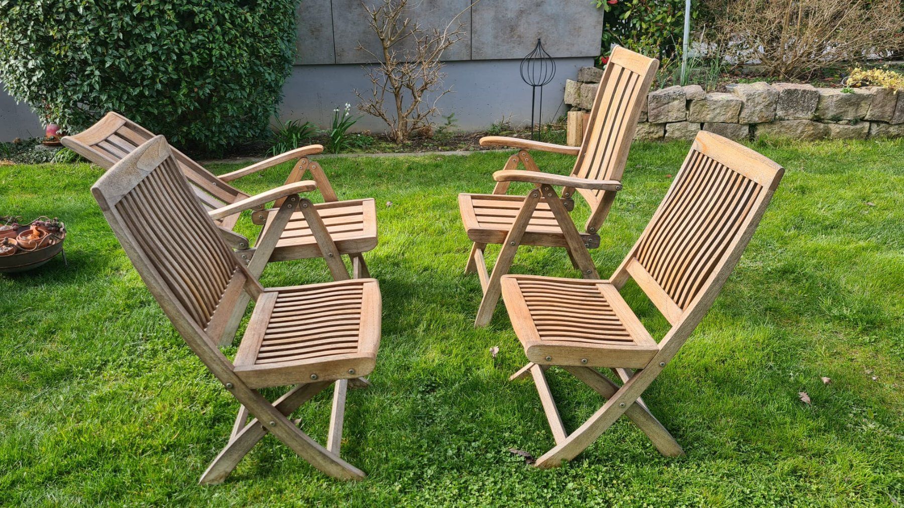 Sedie: 4 Holz Gartenstühle – Usato da Buchrain venduto da norrvo