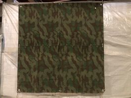 Armee Schweiz Militärblache Zeltblache Splittertarn WW2 1941