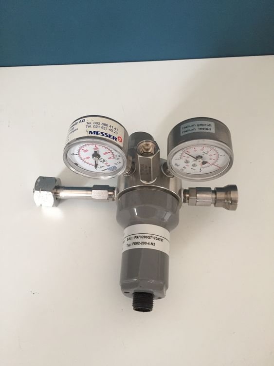 Mischer mit Manometer für Helium und Stickstoff (Gebraucht) in