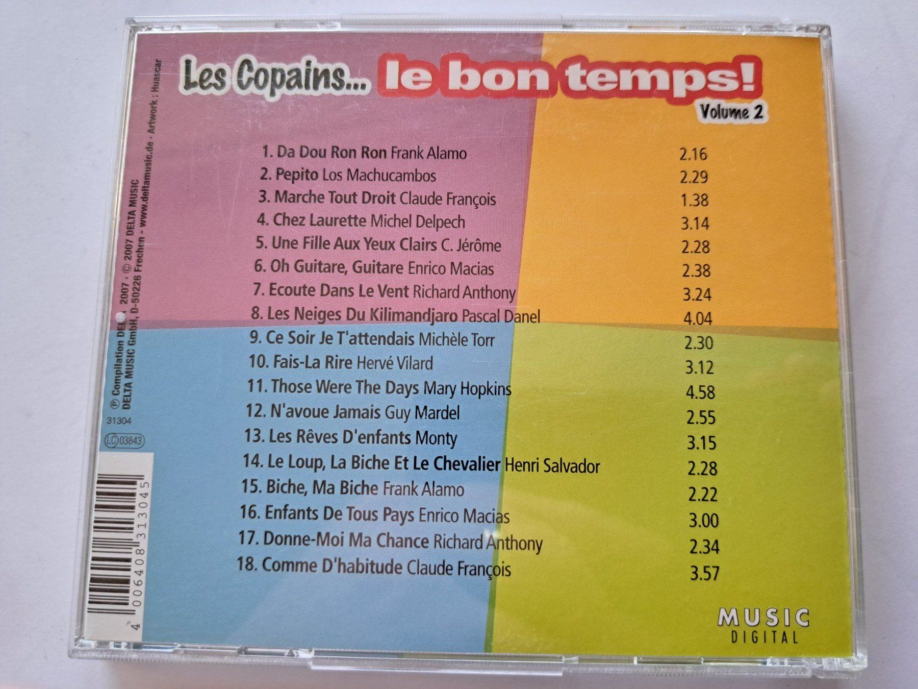 CD: Cd Les copains - Le bon temps volume 2 – Usato da Pully venduto da bro_n52j 1