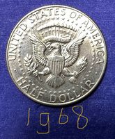 USA ½ Dollar 1968 Silber 0.400 Kennedy