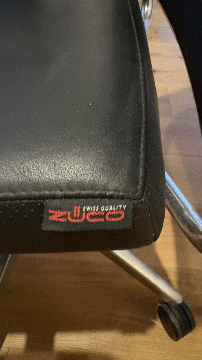 Züco Sedie: ZÜCO Office Chair Black Leather Mesh – Usato da St. Margrethen SG venduto da leo_lg9y 2
