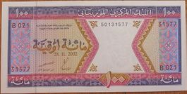 MAURITANIE 100 OUGUIYA 2002 (UNC)