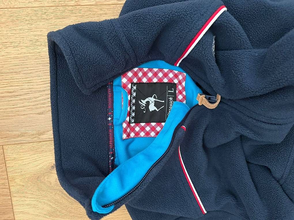 Giacche: Alprausch Fleecejacke navy – Usato da Holzhäusern / Rotkreuz venduto da C.I.01 1