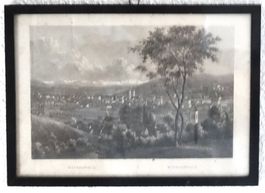 Winterthur, orig. antiker Stahlstich um 1860