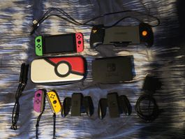 Nintendo Switch Konsolen Bundle + 9 Spiele Top Zustand