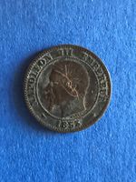 Münze Münzen Empire Francais Deux Centimes Napoleon III 1853
