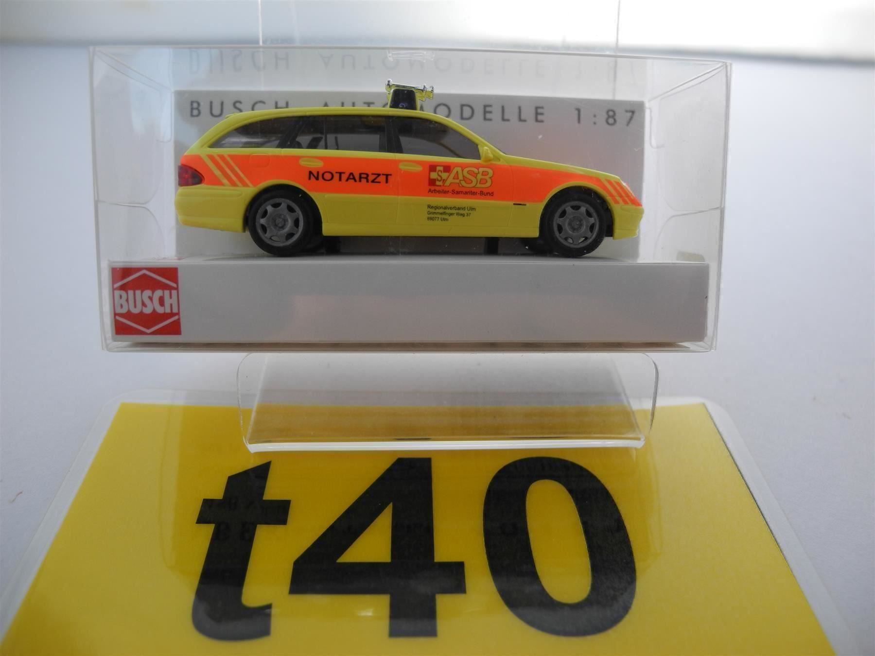 Busch Modellini d'auto: Busch 49452 "ASB Notarzt", Nr. t40 – Nuovo e nell'imballaggio originale da Kottwil venduto da Crazyrolf