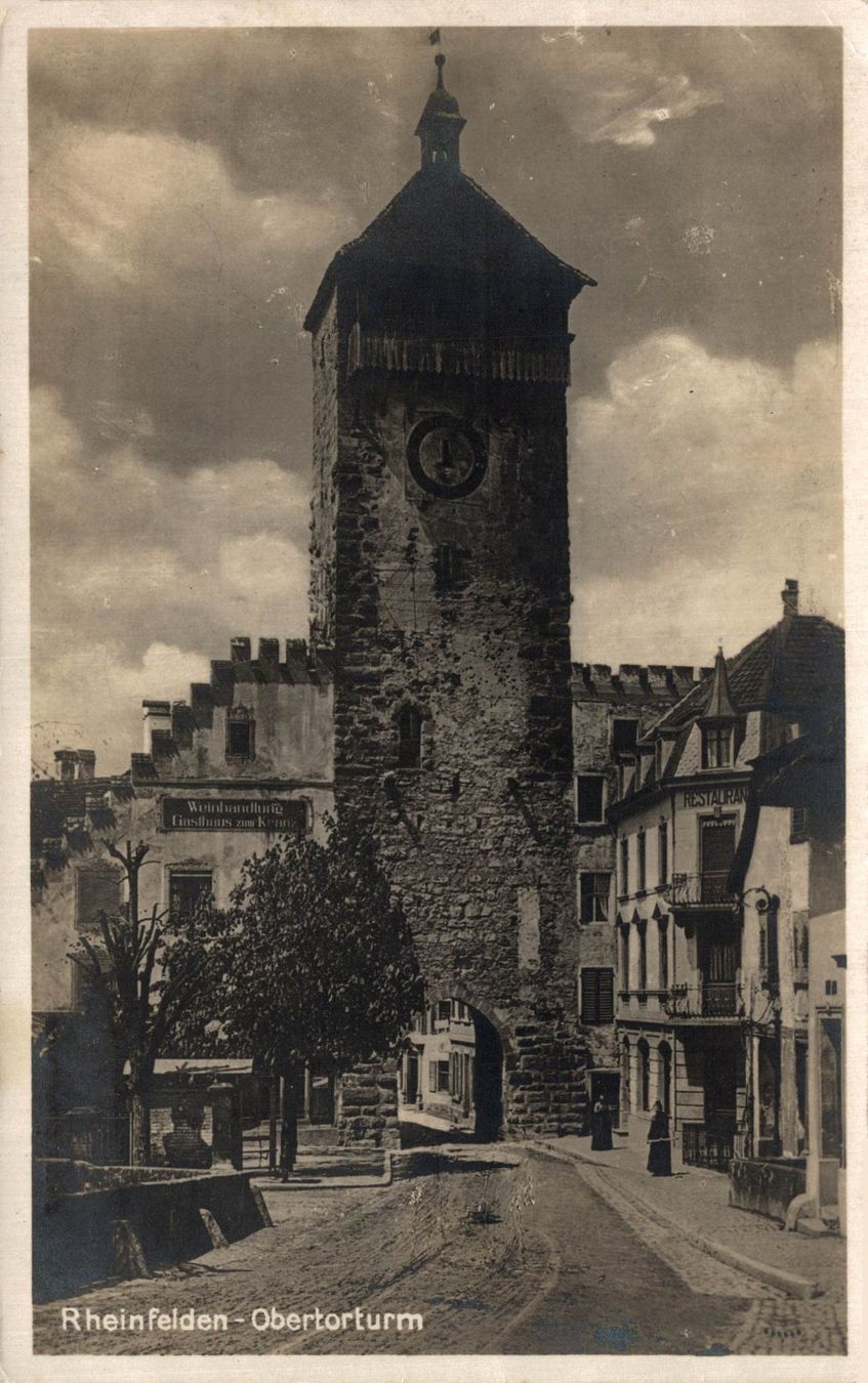Cartoline postali: Rheinfelden - Obertorturm – Usato da Bronschhofen venduto da Astore