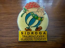 Anstecknadel Asterix Obelix Sidroga gebraucht 1992