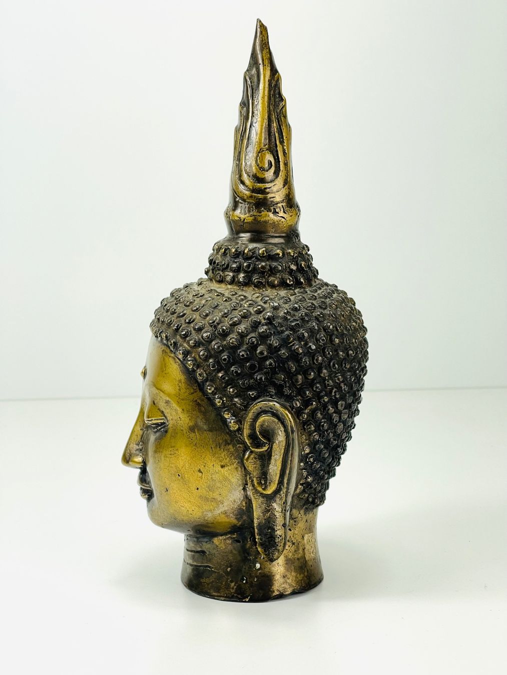Sculture & Statue: Buddha Kopf aus Messing – Usato da Zürich venduto da Arche_Brockenhaus 2