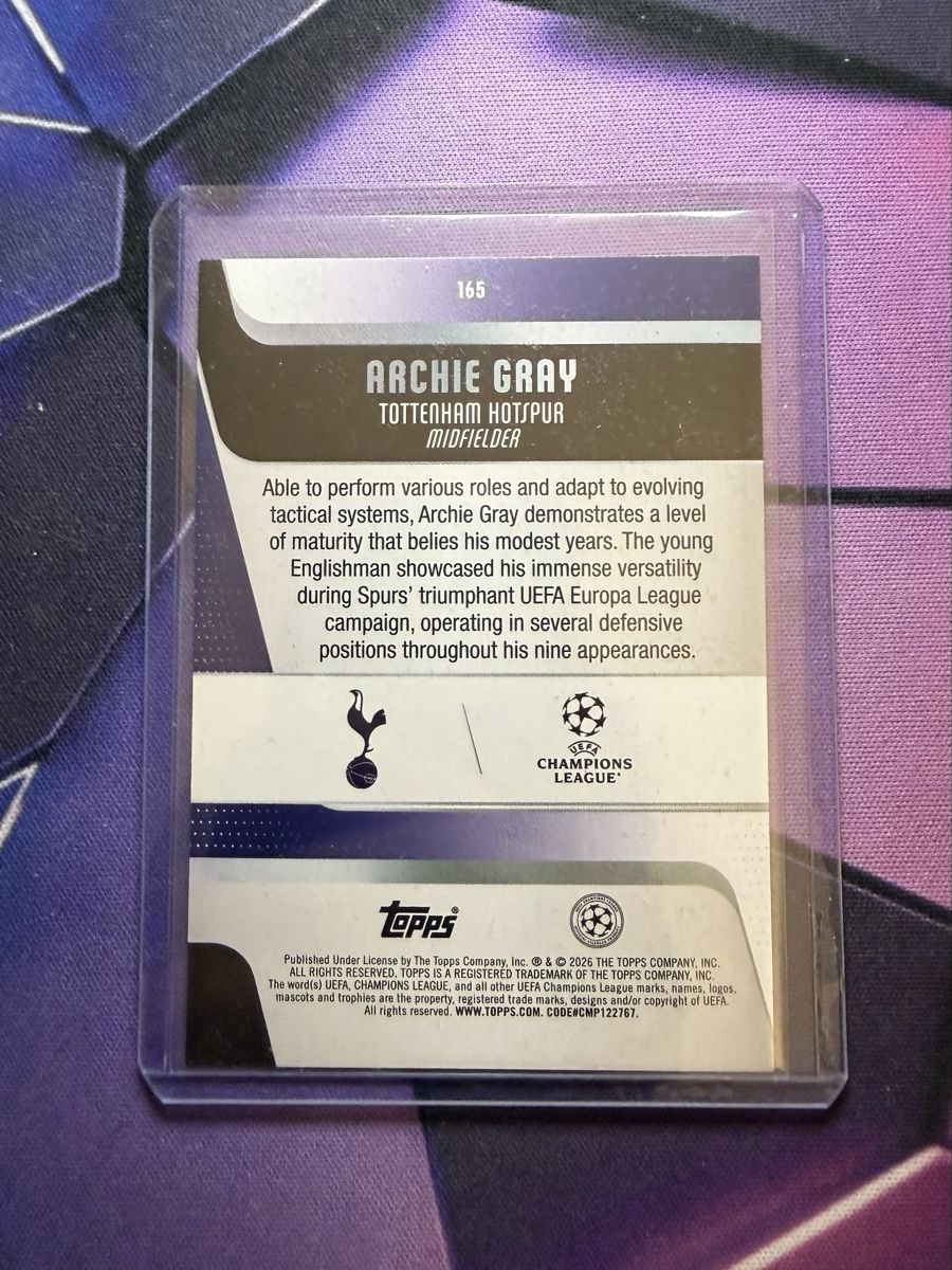 Topps Carte collezionabili: Archie Gray Black Parallel 01/10 Topps Carnaval 25/26 – Nuovo (secondo la descrizione) da Nidau venduto da UN_Sales 1