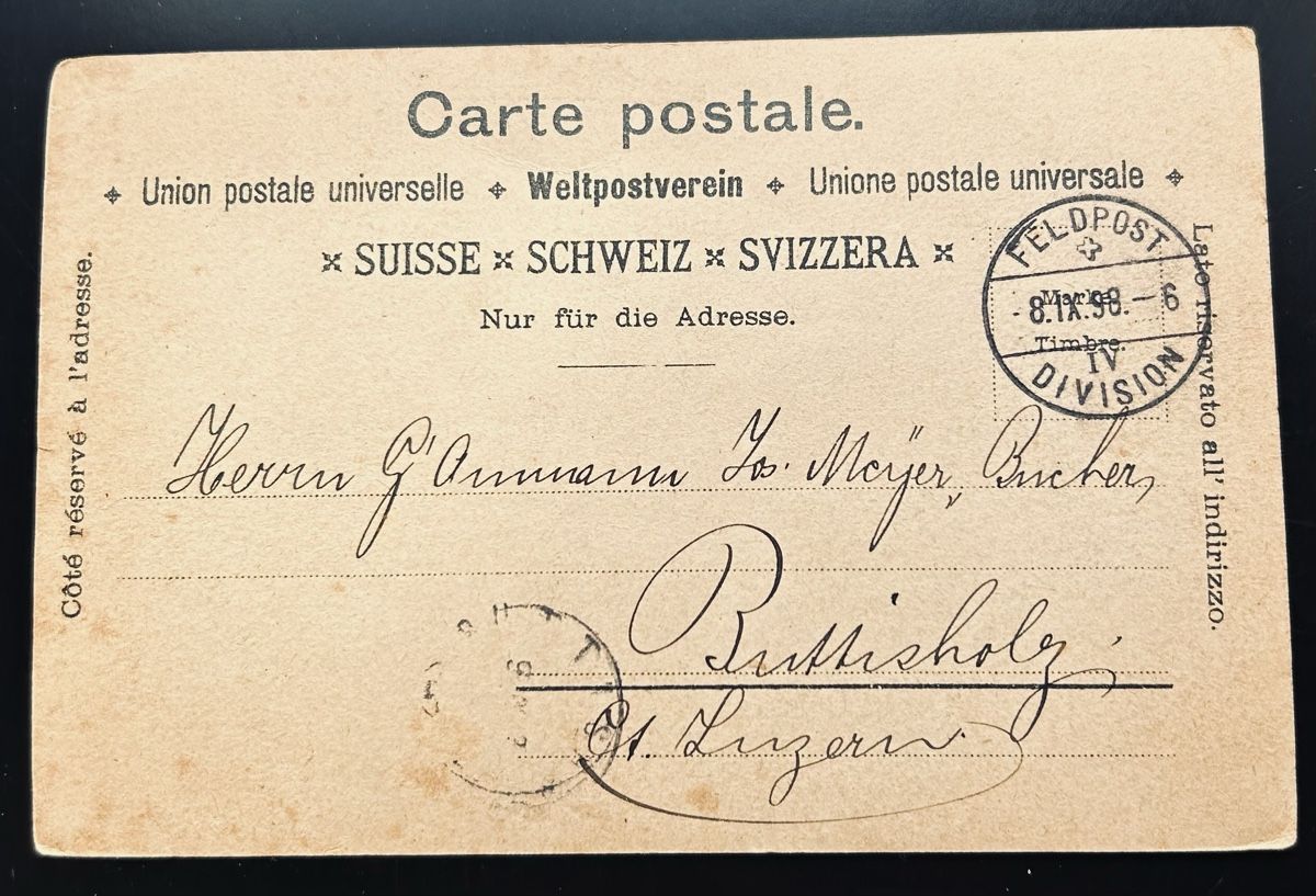 Cartoline postali: Gruss aus Wohlen Litho  – Usato da Horw venduto da Tellbub 1