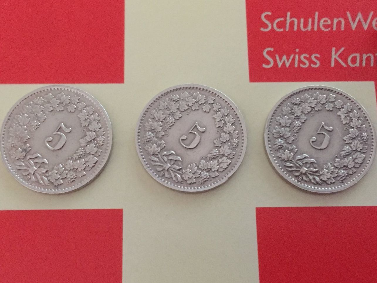 Tutti le monete: 5 Rappen - TRIO 1952 vz – Usato da Elsau venduto da herbybay 1