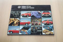 Alfa Romeo Alfetta GTV 1.6/2.0 Prospekt 1977 NL